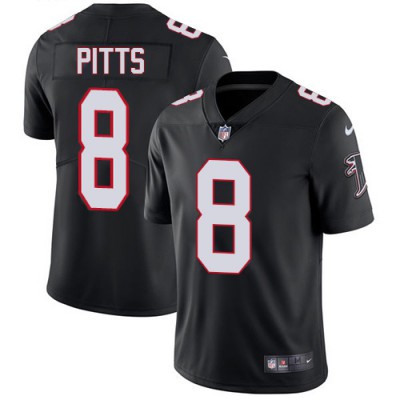 Nike Atlanta Falcons #8 Kyle Pitts Black Alternate Men's Stitched NFL Vapor Untouchable Limited Jersey Men's